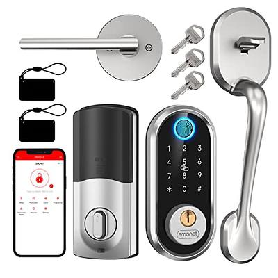 Front Door Lock Set HEANTLE Fingerprint Keyless Entry Smart Lock Keypad  Deadbolt