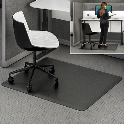360 Office Furniture 20 x 39 Black Anti-Fatigue Mat