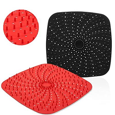 8 QT Air Fryer Silicone Liners Rectangular for Ninja Foodi Dual Reusable  Silicone Airfryer Liner Rectangle Silicone Air Fryer Oven Basket (8 * 5.3  inch（8 QT）, DZ201 - Black) - Yahoo Shopping