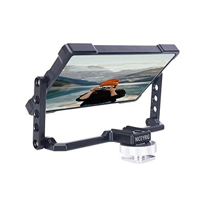 Niceyrig Vlogging Live Streaming Selfie Kit with Flip Monitor Mirror &  Smart Phone Tripod Mount Holder