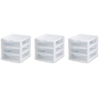 Sterilite 3 Drawer Organizer Clear - Office Depot