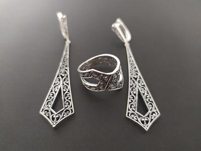 Handmade Jewelry Making. Supplies, Earrings For Women. Silver