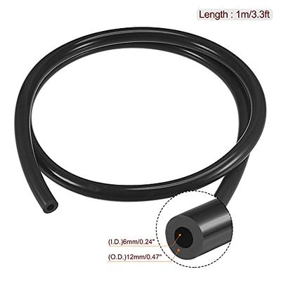 MECCANIXITY Vacuum Silicone Tubing Hose 1/4 ID 1/8 Wall Thick 3.3ft Black  High Temperature for Engine - Yahoo Shopping