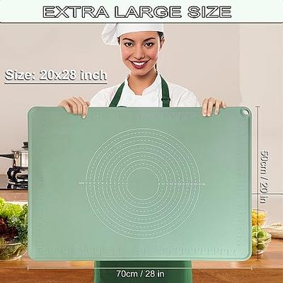 Silicone Pastry Mat Extra Large 28X20 Non-stick Baking Mat With