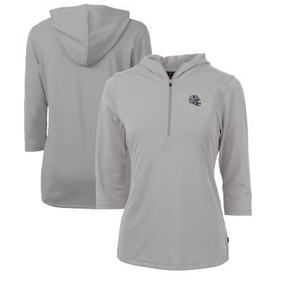 Women's Cutter & Buck Heathered Gray Houston Astros Mainsail Sweater-Knit Full-Zip Jacket