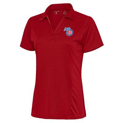 Chicago Cubs Antigua Big & Tall Affluent Polo - White