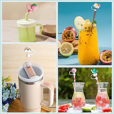 Straw Cover Cap,4Pcs Silicone Straw Topper Compatible with Stanley 30&40 Oz  Tumbler with Handle - AliExpress