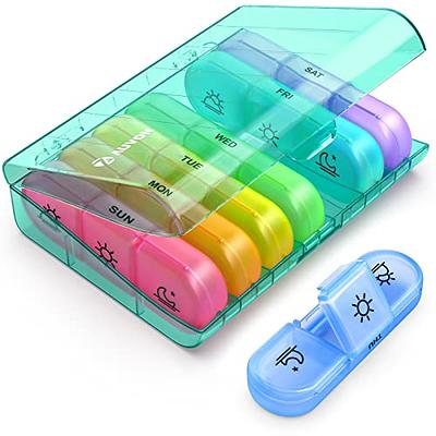  Pill Popper Medication Tracker, Daily Pill Reminder