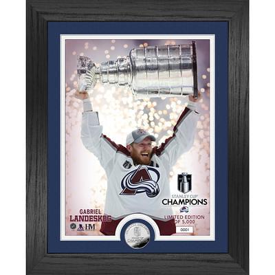 Framed Pavel Francouz Colorado Avalanche Autographed 2022 Stanley Cup  Champions 8 x 10 Raising Cup Photograph