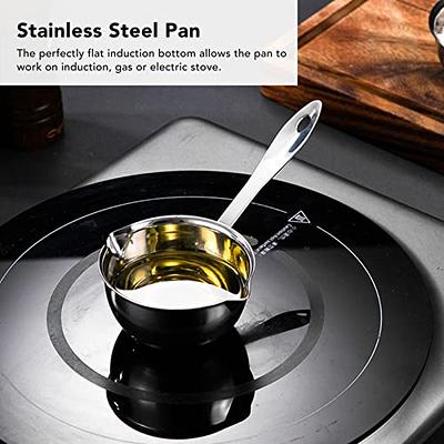  Stainless Steel Butter Warmer Pan, Measuring Saucepan