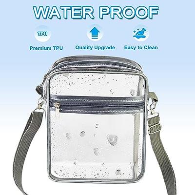  WEIMZC Clear Crossbody Bag Stadium Approved,Adjustable Shoulder  Strap Clear Crossbody Purse for Concerts, Festivals, Sports Events