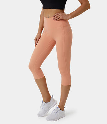 Halara Super High Waisted Side Ruched Capri Leggings - Granite Rose - S gym  leggings leggings with pockets leggings with butt lift - Yahoo Shopping