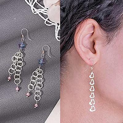 40pcs Clear Safety Non-Allergenic Plastic Earring Hooks Ear Wire