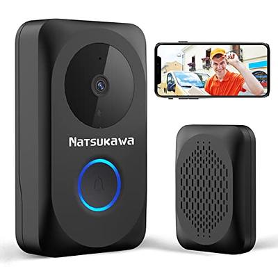 Luckwolf Wireless Doorbell Camera with Chime, Video Doorbell Security  Camera with Batteries for Home 