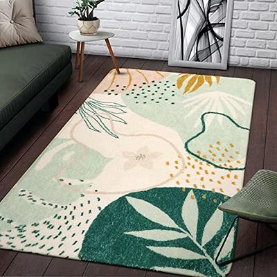 Lahome Entryway Rugs Indoor Small 3x5 Area Rug, Bathroom Rugs Non Slip  Washable, Geometric Tribal Non Skid Throw Rugs with Rubber Backing for  Bedroom