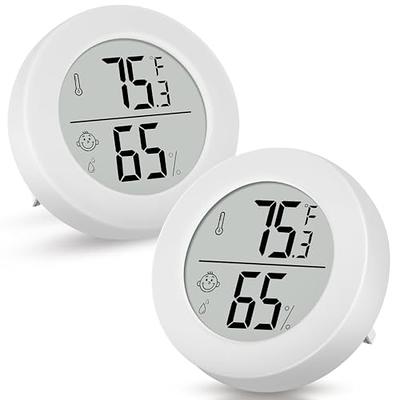 Mini Digital Thermometer 2-Pack Hygrometer Indoor Humidity Monitor  Temperature Humidity Gauge Meter with Fahrenheit (℉) for Humidors,  Greenhouse, Garden, Cellar, Closet, Fridge Etc by DWEPTU - Yahoo Shopping