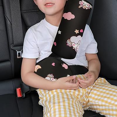 Kids Seat Belt Adjuster, Car Seatbelt Adjuster with Clip and Position Belt  Strap for Kids, Protect Shoulder and Neck Seat Belt Adjuster for Kids/Short