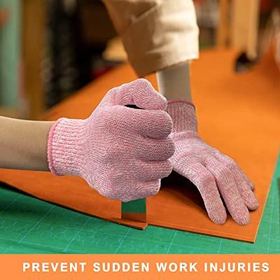 Evridwear Cut Resistant Work Gloves with Grip Dots, Food Grade