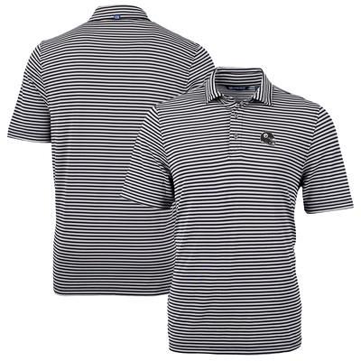 St. Louis Cardinals Cutter & Buck Virtue Eco Pique Micro Stripe Recycled  Big & Tall Polo - Gray/White