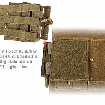 LIVANS Quick Release Buckle Set, Molle Side Belt Cummerbund Fast Fit Buckle  Set Single Point Quick Release Assembly