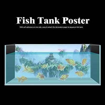 Aquarium 1 meter Background Sticker for Fish Tank 3 Meter, self Adhesive  Single Side Fish Tank