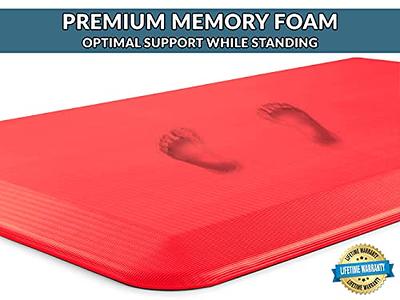 ComfiLife Anti Fatigue Floor Mat – 3/4 Inch Thick Perfect Kitchen Mat,  Standing Desk Mat – Comfort at Home, Office, Garage – Durable – Stain  Resistant – Non-Slip Bottom (20 x 32, Scarlet Orange) - Yahoo Shopping