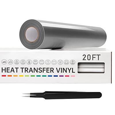 Firefly Craft Metallic Heat Transfer Vinyl Sheets - Silver HTV