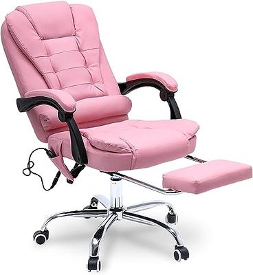 Reclining Office Chair, Executive Office Chair with Footrest, PU Leather  Office Chair, Ergonomic High Back Office Chair with Armrests, Adjustable