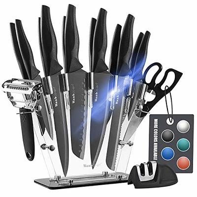 KitchenAid 4pc Chef Knife Set White/Dark Blue/Aqua Blue