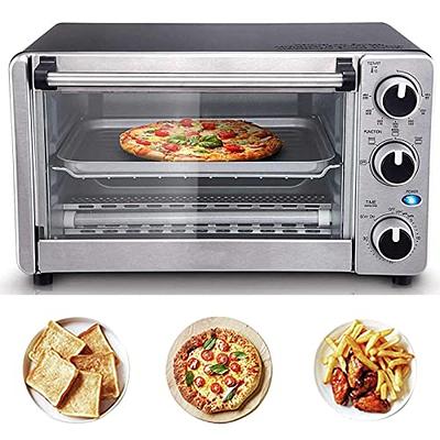 Elite Gourmet Eto236 Personal 2 Slice Countertop Toaster Oven with 15 Minute Timer Includes Pan and Wire Rack Bake Broil Toast Black