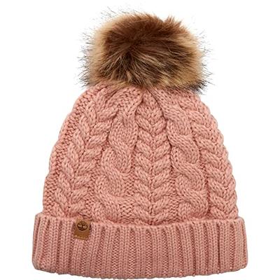 Simplicity Womens Winter Beanies Hand Knit Faux Fur Pompoms Beanie Hats
