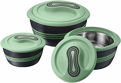 Pinnacle Insulated Casserole Dish with Lid 3 pc Set 2.6/2/1 qt. Hot Pot Food  Warmer/Cooler –Thermal Soup/Salad Serving Bowl- Stainless Steel Hot Food  Container–Best Gift Set for Moms –Holidays Green - Yahoo