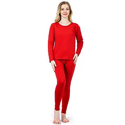 HEROBIKER Thermal Underwear Women Ultra-Soft Set Long Johns Top & Bottom Base  Layer with Fleece Lined （XXL, Red - Yahoo Shopping