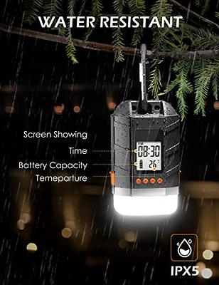 Onite LED Camping Lantern, COB Rechargeable Battery Lantern, Fully Stepless  Dimmable Lantern Flashlight for Hurricane, Emergency