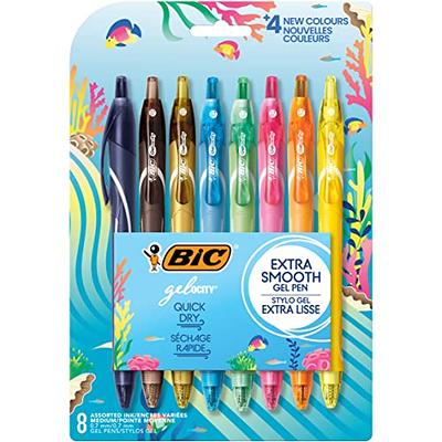 BIC Gel-ocity Retractable Gel Pen, Medium Point (0.7mm), Assorted Colors,  Comfortable, Contoured Grip, color gel pens (15 count) - Yahoo Shopping