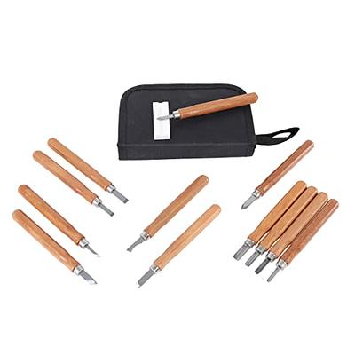 EZARC 6 Pieces Wood Chisel Tool Sets Woodworking Carving Chisel Kit with Premium Wooden Case for Carpenter Craftsman