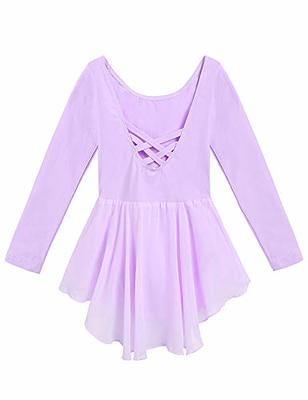 Arshiner Kids Girls Classic Long Sleeve Leotard Dance Ballet Dress