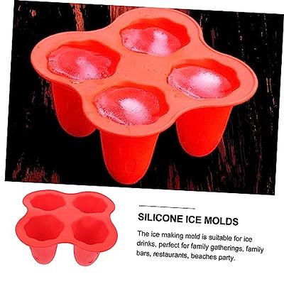 EXQUIMEUBLE 4pcs Ghost Ice Tray Halloween Decor Silicone Tray