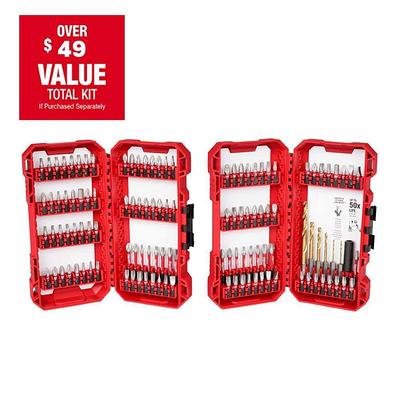 Milwaukee 48-32-4489 SHOCKWAVE Impact Duty Driver Bit Set with Carabiner  -75 Pc