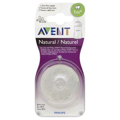 Philips Avent Natural Response Nipple Flow 2, 0M+, 4pk, SCY962/04