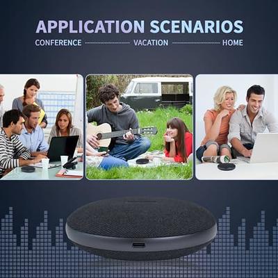 NexiGo Bluetooth Speakerphone, Zoom Certified, 6 Mic Array, 48KHz Audio,  Enhanced AI Voice Pickup, Computer Conference Speaker and Microphone for  Zoom