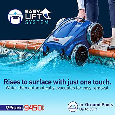 Rock&Rocker Upgraded Powerful Automatic Pool Cleaner, Robotic Pool Vacuum  Cleaner with Wall Climbing, Two Larger Filter Baskets and 50FT Floated  Cord