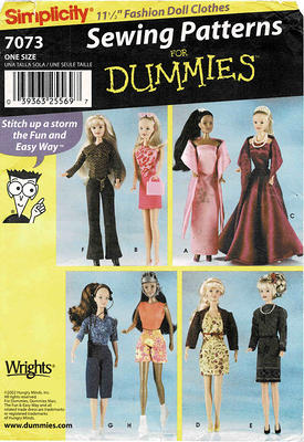 Barbie Vintage Sewing Pattern PDF Fashion Dolls size 11 1/2 - Inspire Uplift