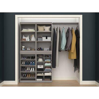 CLOSETS By LIBERTY 48 in. W to 92 in. W White Closet Shelf Tower with Rod  Extensions Wood Closet System HSUL06-RW-RO - The Home Depot