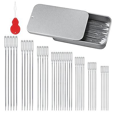 17pcs Knitting Needle Set, Including Curved & Pointed Tapestry Needles For  Yarn, Large Eye Blunt Needles For Sewing, With Plastic Sewing Needles &  Crochet Hooks