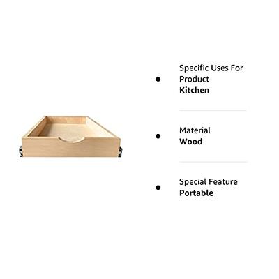 LuxursKingQYW Fully Assembled Drawer Wood Pull Out Tray Drawer Box Kitchen  Cabinet Organizer, Cabinet Slide Out Shelve, Wooden Pull-Out Shelf (9