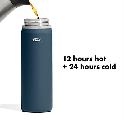 OXO 16 oz. Black Stainless Steel Thermal Travel Mug with Simply Clean Lid  11303500 - The Home Depot