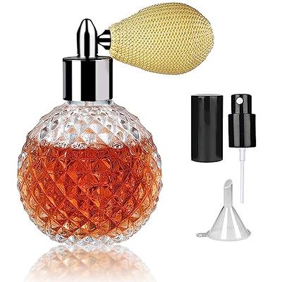 Luxury Perfume Bottle, Spray Bottle, Refillable Atomizer, Empty 1/2, 1, 2  & 4 oz