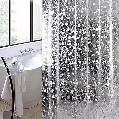 Clear PEVA Shower Curtain with 9 Mesh Storage Pockets, 70 x 72, Zenna  Home Mesh Pockets