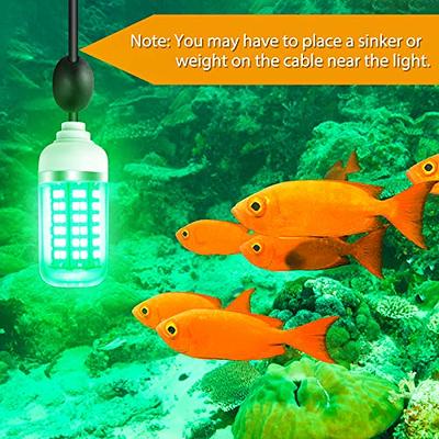 12V Green LED Underwater Submersible Fishing Light Night Crappie